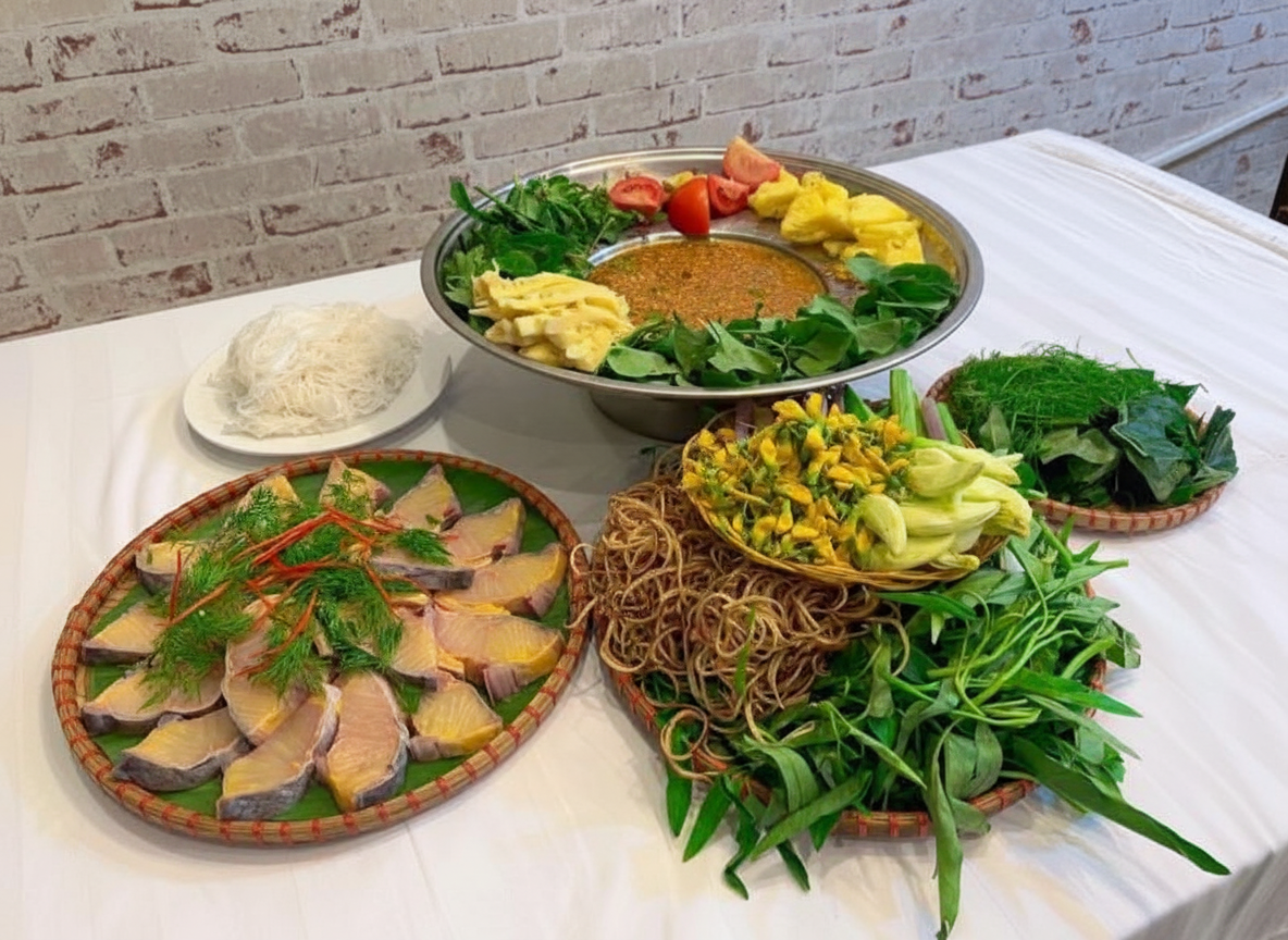 Đĩa cá tầm thái lát ăn lẩu